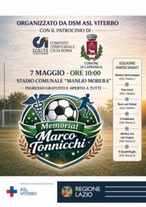 Sport e salute mentale: a Capranica il Memorial “Marco Tonnicchi”