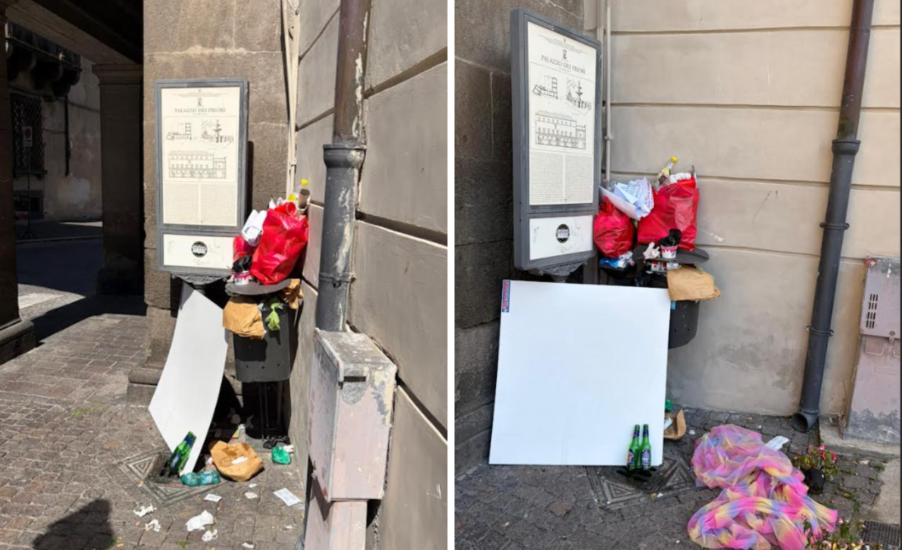 Viterbo – Spazzatura e degrado in centro, FdI: “Tempo di meno social e più lavoro per l’amministrazione”