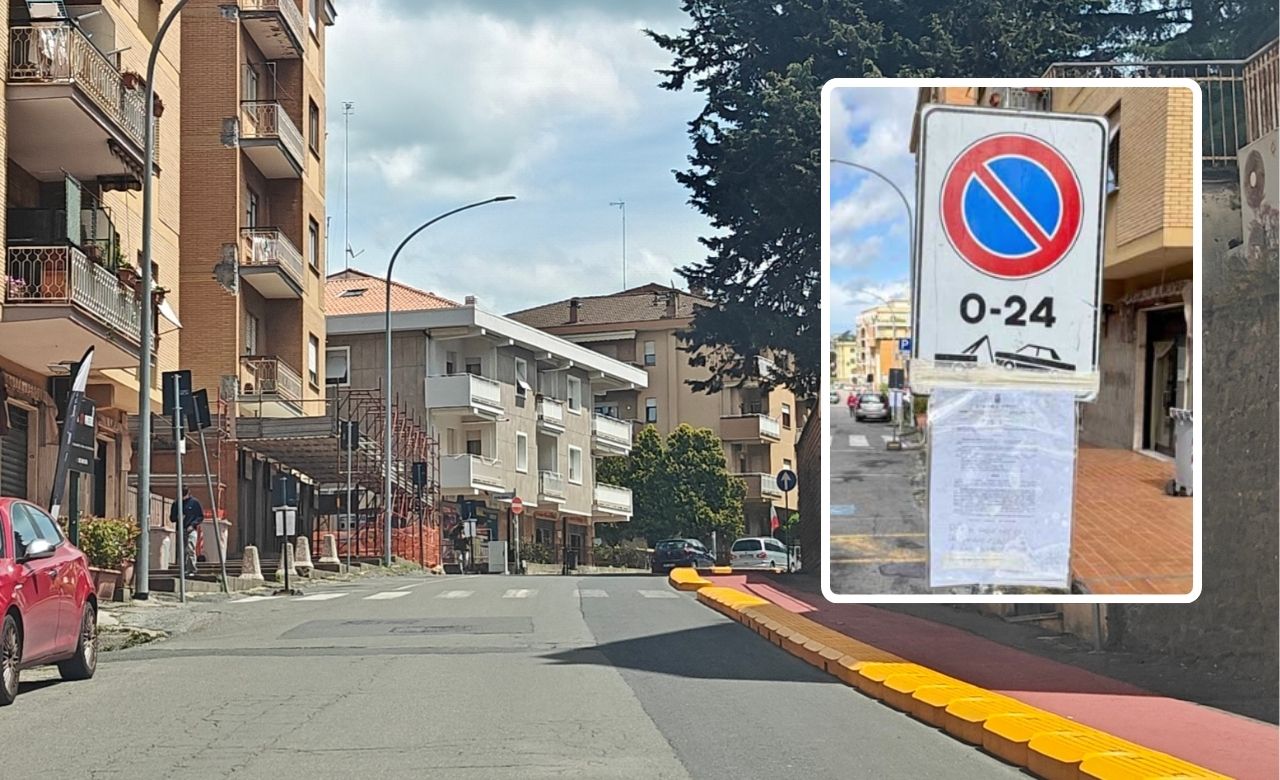 Viterbo – Rivolta contro i cordoli dopo il divieto di sosta: parte la raccolta firme, residenti ed esercenti chiedono di cambiare la viabilità