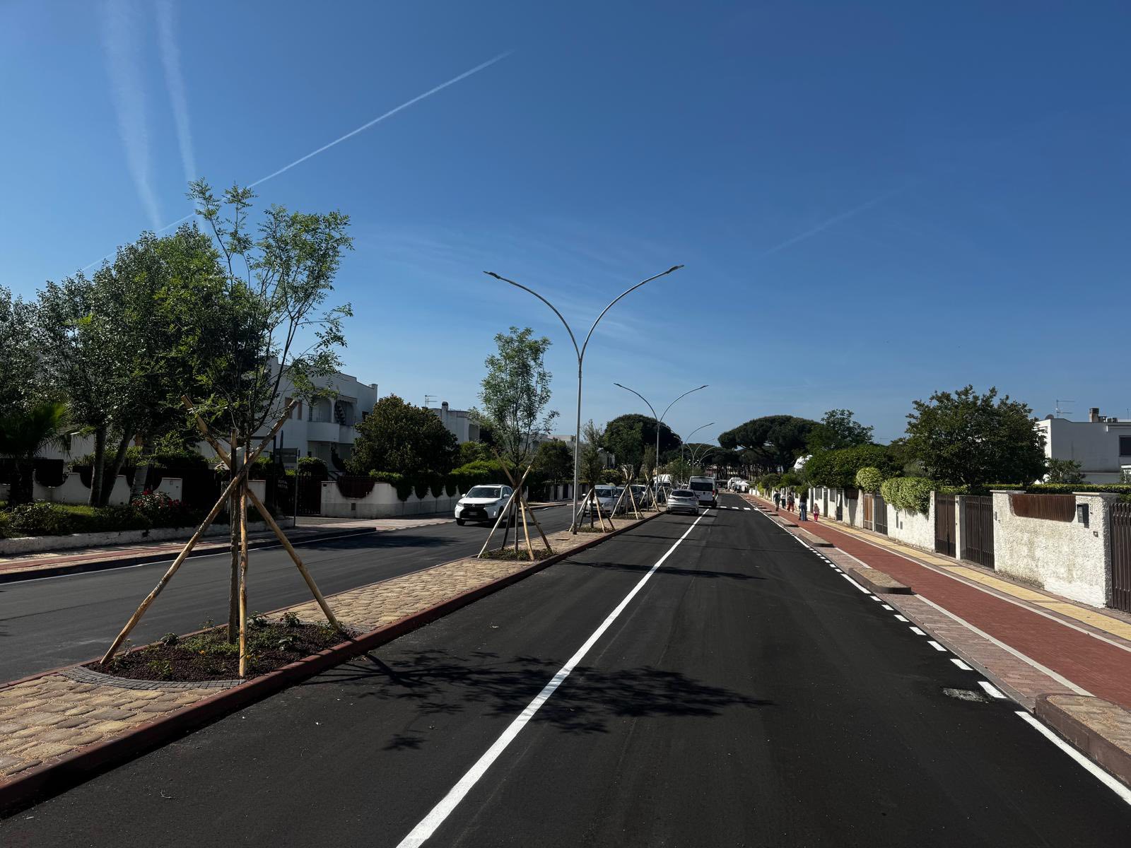 Montalto Marina – Riaperto Viale delle Vele dopo il restyling: nuova pista ciclabile e strada più sicura