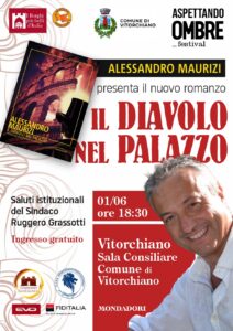 A Vitorchiano Alessandro Maurizi presenta il secondo giallo storico Mondadori “Il diavolo nel palazzo”