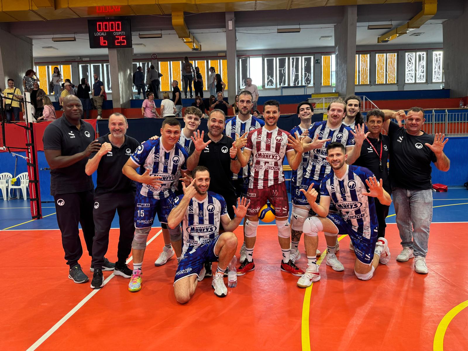 Pallavolo – La Maury’s Com Cavi Tuscania chiude il girone con un 3-0 al Volley Cecina