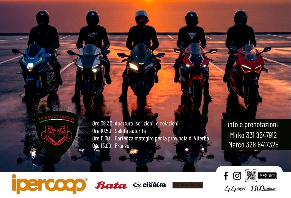 Motoraduno a Viterbo per la “Festa del Centauro”