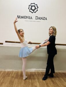 Aurora, giovane allieva di Armonia Danza di Vasanello, ammessa all’Accademia Nazionale di Danza di Roma