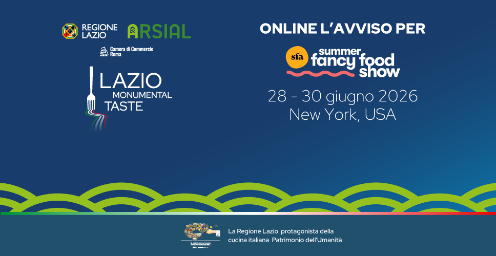 Agroalimentare, il Lazio rafforza la rotta USA: 14 aziende al Summer Fancy Food Show di New York