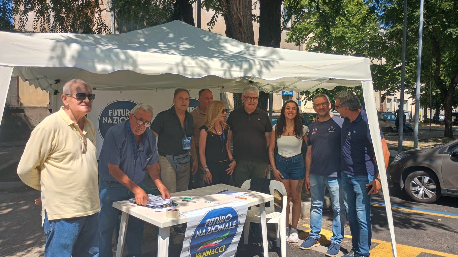 Viterbo – Fusco (Futuro Nazionale): “Gazebo a Viale Trento: forte risposta dei cittadini al degrado”