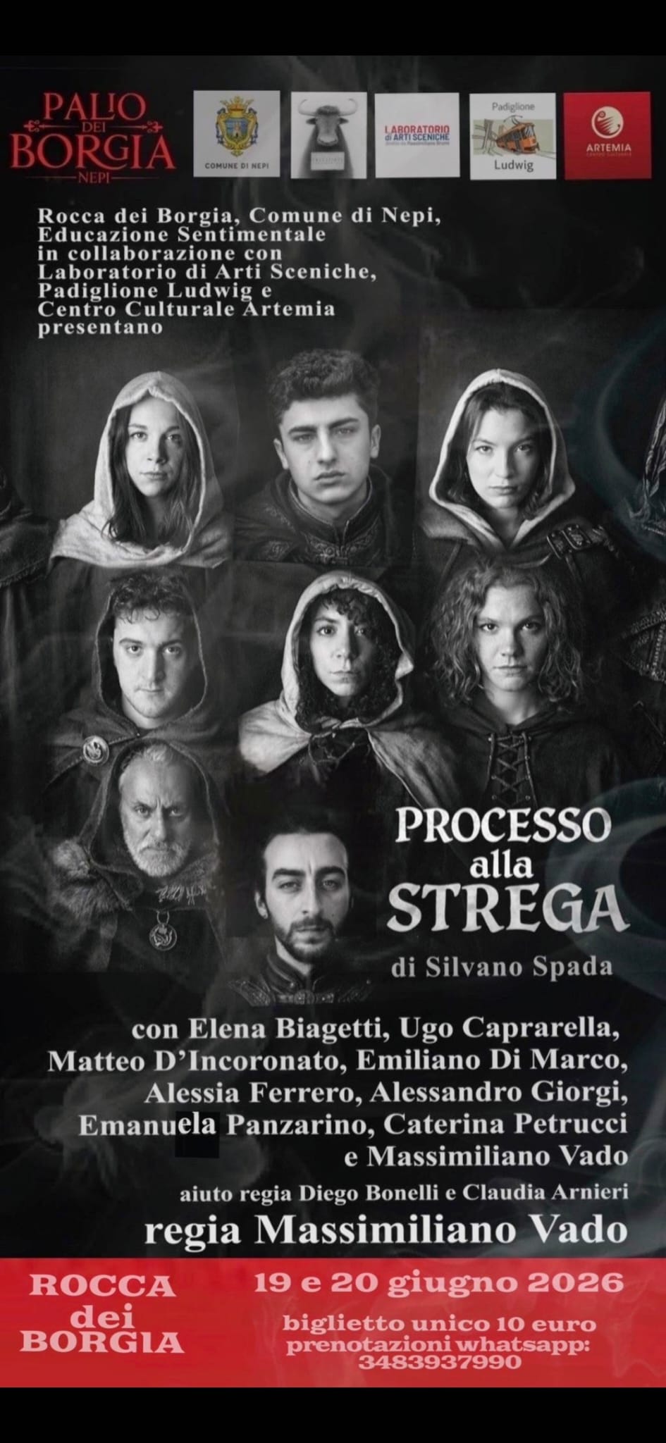 “Processo alla strega”, alla Rocca dei Borgia di Nepi va in scena la prima condanna al rogo della storia
