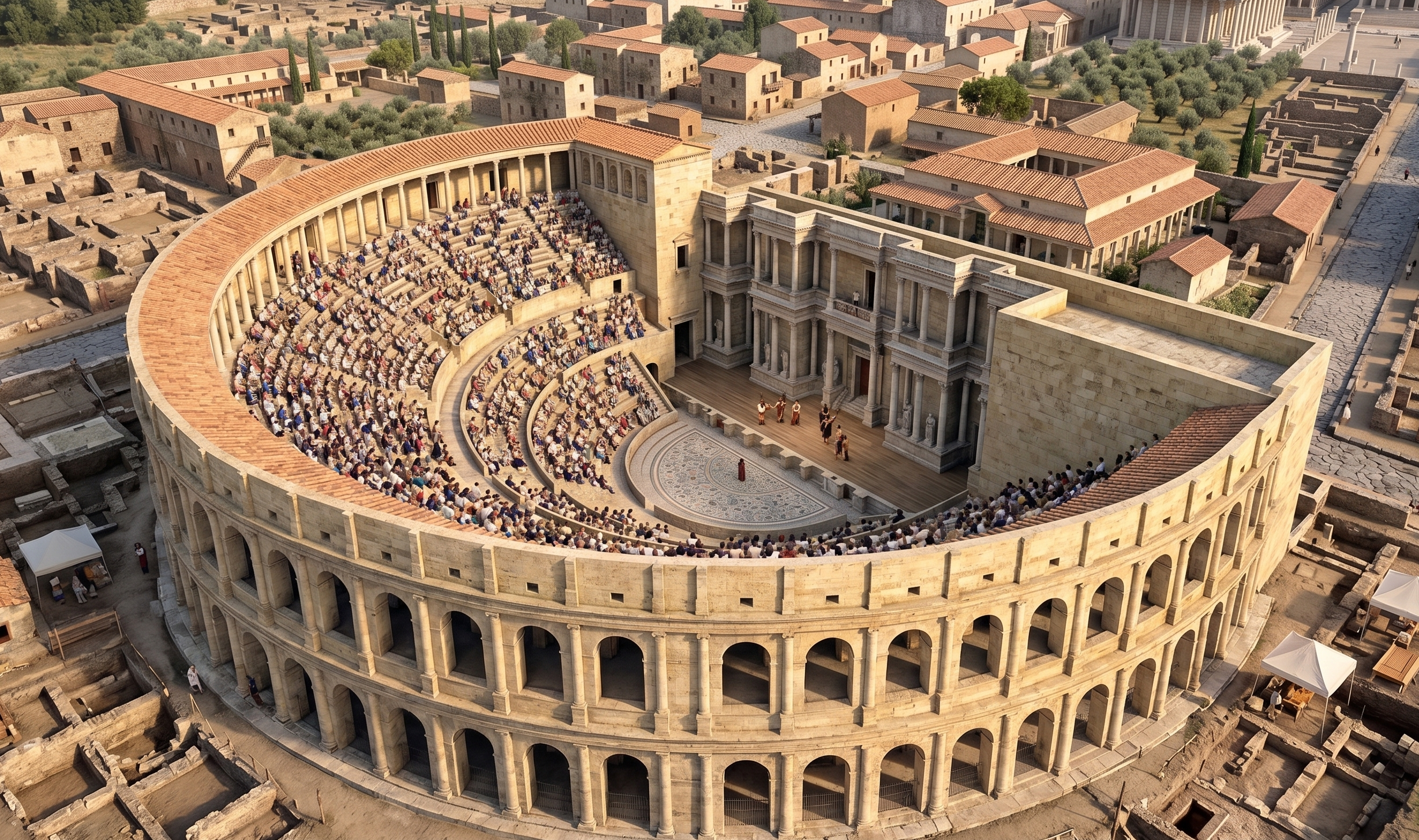Vulci entra ancora nella storia: le indagini archeologiche scoprono un enorme teatro Romano