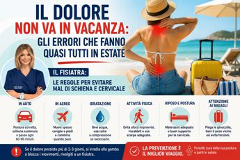 In estate il dolore non va in vacanza. Le regole della fisiatra “per evitare mal di schiena e cervicale”