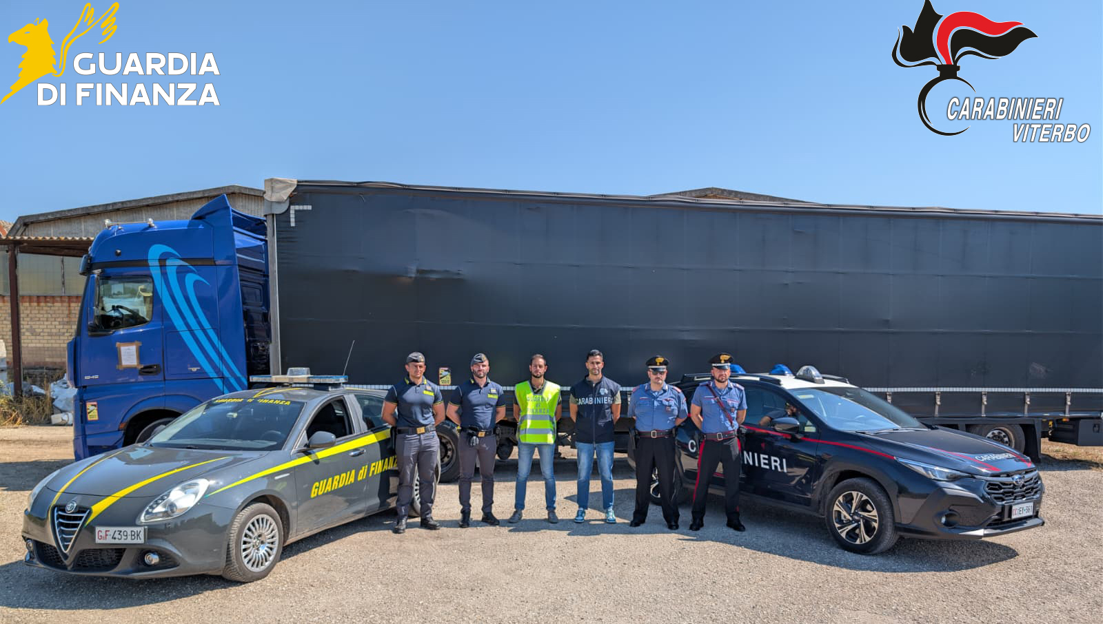 Civita Castellana – Scovata fabbrica clandestina di sigarette: sequestrati 2,5 milioni di euro di tabacco (FOTO)