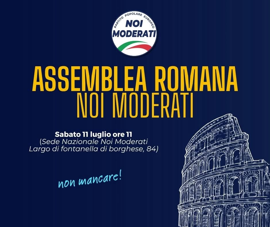 ‘assemblea romana Noi Moderati approva mozione per verifica politica nel Lazio