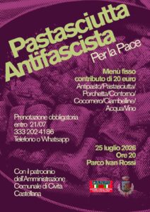 Civita Castellana – Pastasciutta antifascista, è polemica sul patrocinio concesso dal Comune