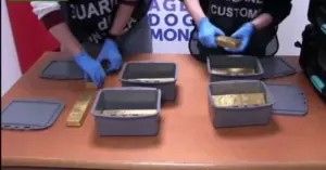Sequestrati all’Aeroporto di Fiumicino 62 chili d’oro “non autorizzato”