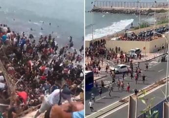 Spagna, emergenza migranti a Ceuta: migliaia entrano dal Marocco. Madrid schiera l’esercito