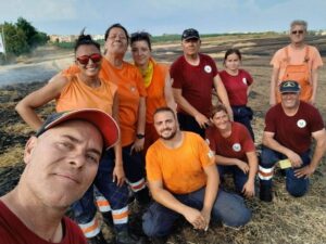 Montalto di Castro – “Grazie al personale e ai volontari che hanno fermato il vasto incendio alla stazione” (FOTO)