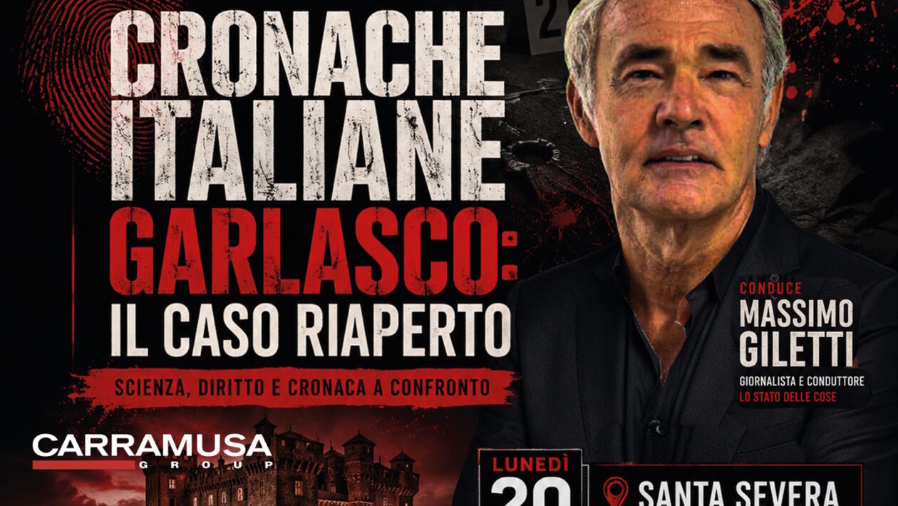 Santa Marinella – Massimo Giletti porta “Cronache Italiane” al Castello di Santa Severa: riflettori sul caso Garlasco