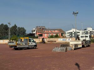 Viterbo – Al via i lavori per il nuovo campo sintetico di Pianoscarano: “Un sogno che diventa realtà”