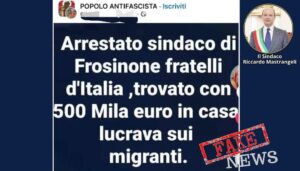 Sindaco Frosinone su ‘bufala’ arresto: “Fatto grave, denuncero'”