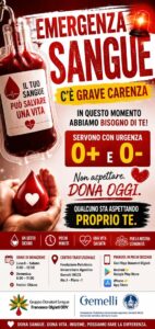 Roma – Emergenza sangue al Gemelli, appello ai donatori