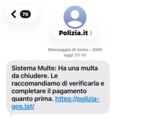 Allarme anche a Civitavecchia: “Hai una multa da pagare”: l’SMS sembra della Polizia ma è una truffa