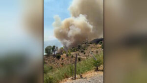 Incendio a Taormina, le fiamme minacciano le abitazioni