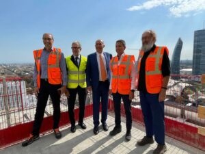 Milano, prende forma il nuovo hotel nel quartiere Portello