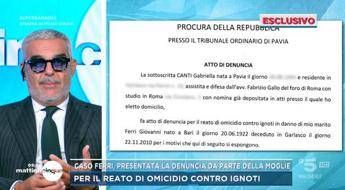 Morto a Garlasco, la moglie di Giovanni Ferri presenta denuncia in procura per far riaprire caso: “Si indaghi per omicidio”