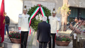 Mattarella depone corona d’alloro per anniversario difesa di Roma