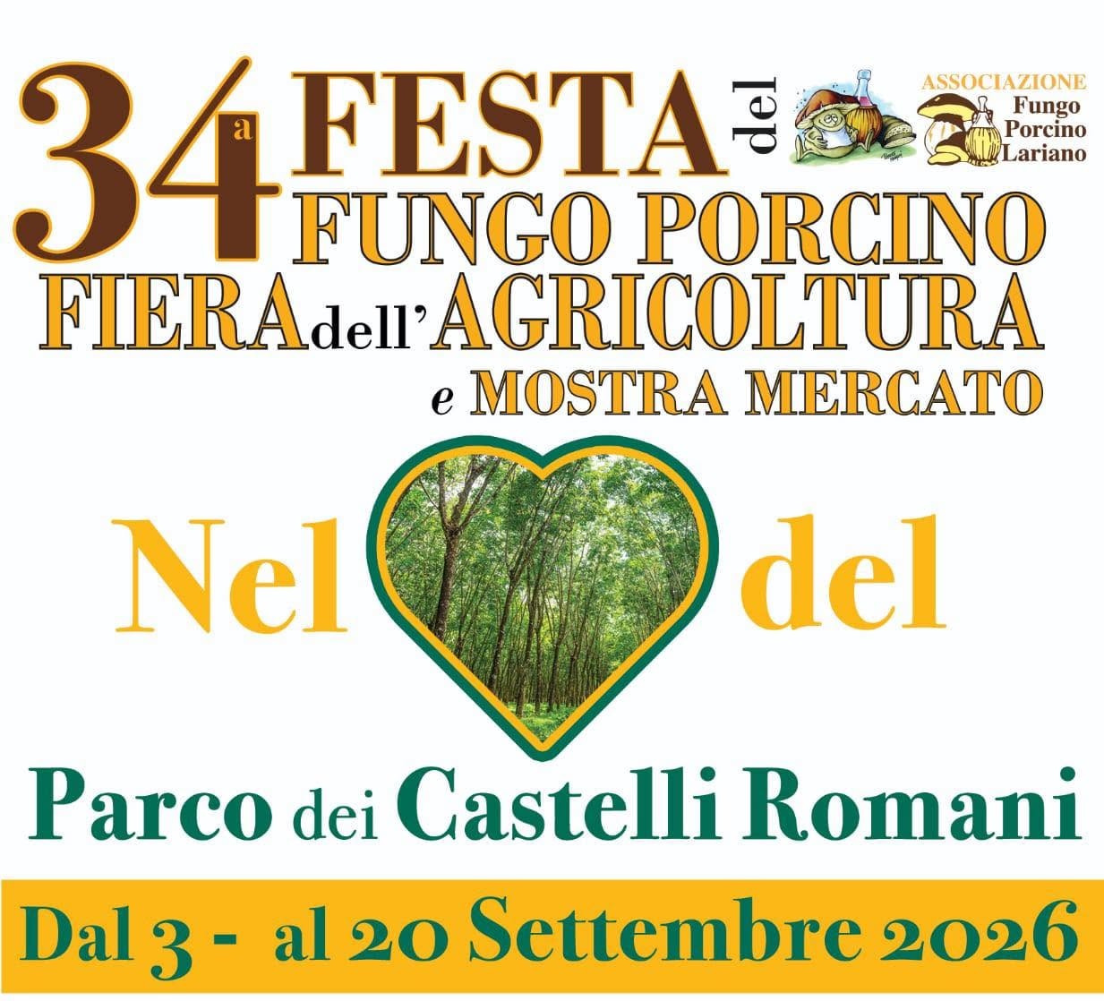 Velletri, al via domani la Festa del Fungo Porcino