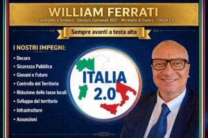 William Ferrati candidato sindaco a Montalto di Castro con Italia 2.0