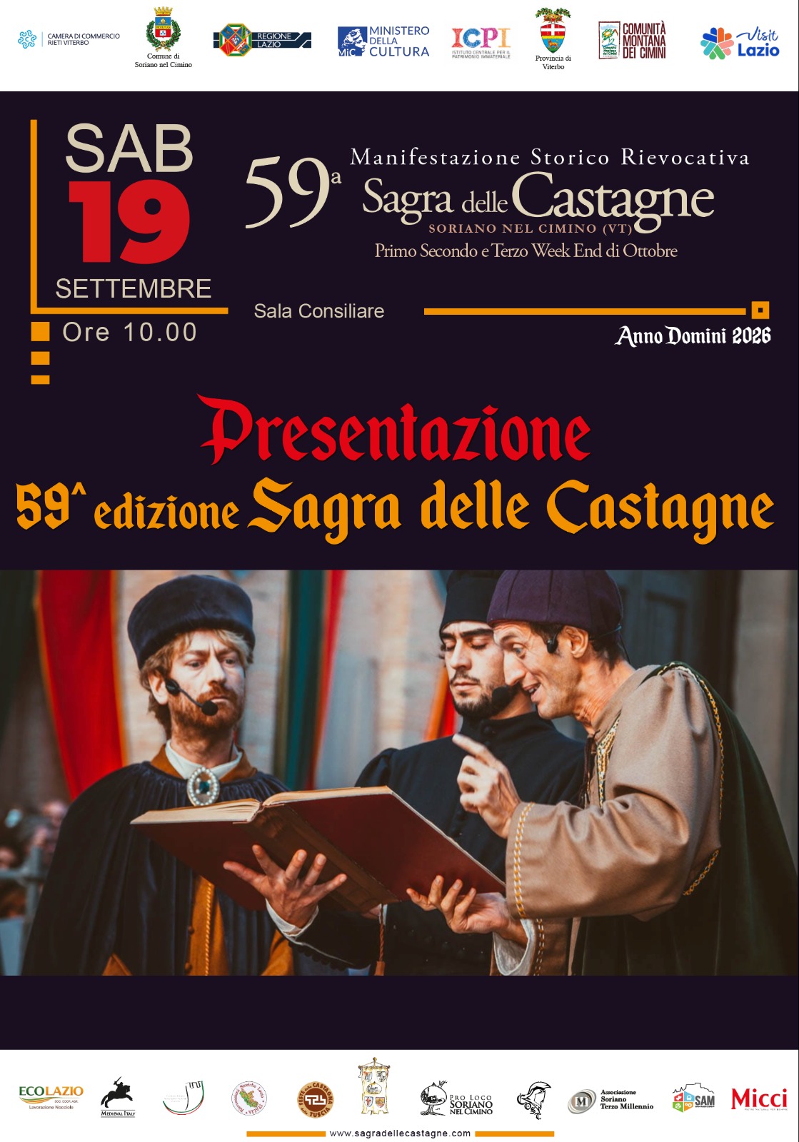 “Aspettando la Sagra”, Soriano si prepara al periodo più atteso dell’anno, la Sagra delle Castagne