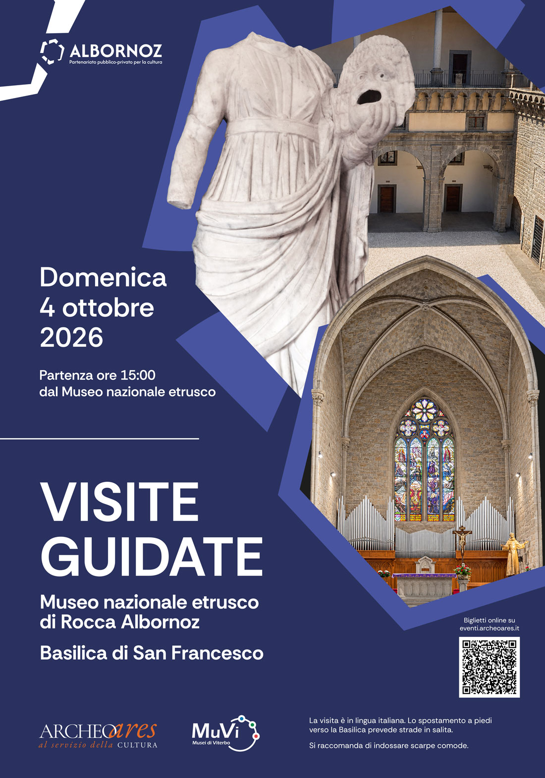 Viterbo – Visita guidata alla Rocca Albornoz e Basilica di San Francesco