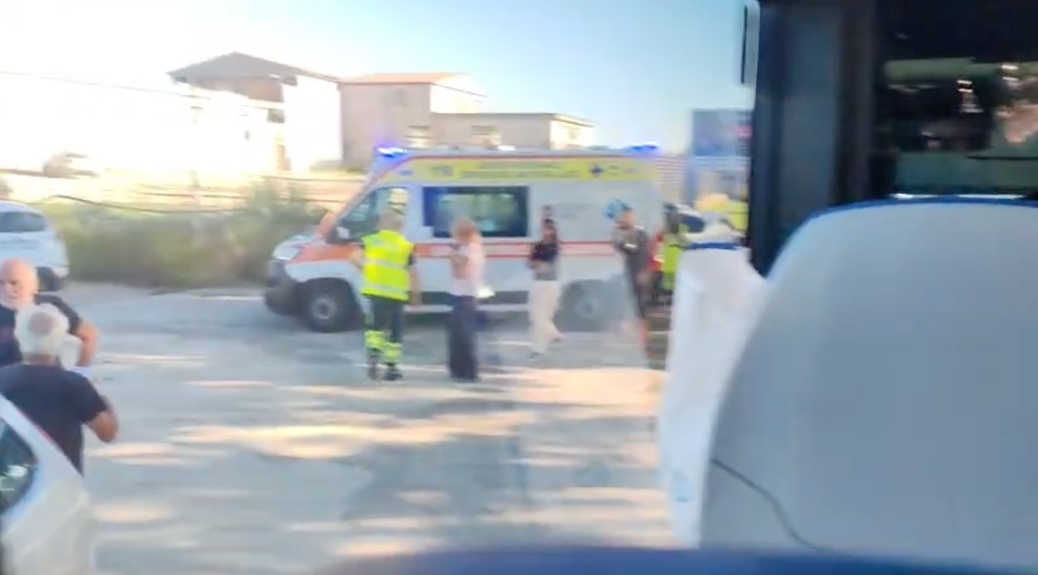 Tuscania – Incidente sulla Tuscanese, ambulanza sul posto