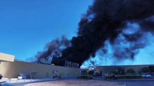 Incendio al centro commerciale Conca d’Oro di Palermo