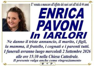 Civitavecchia – Il cordoglio di Fratelli d’Italia per la scomparsa di Enrica Pavoni