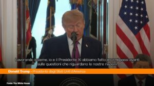 Trump “Con la Cina possiamo promuovere pace e prosperità”