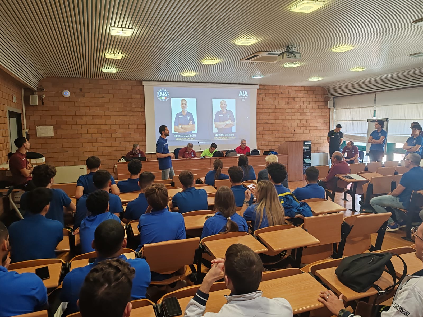 Calcio – Arbitri viterbesi, Ennio Mariani soddisfatto per i risultati del raduno precampionato a Roma (FOTO)