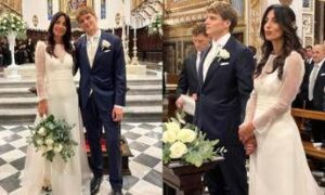 Giorgia Cardinaletti e Francesco Bechis hanno detto sì: le nozze a Fabriano e il look degli sposi