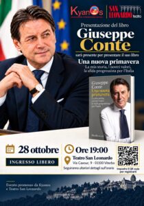 Giuseppe Conte a Viterbo presenta il suo ultimo libro