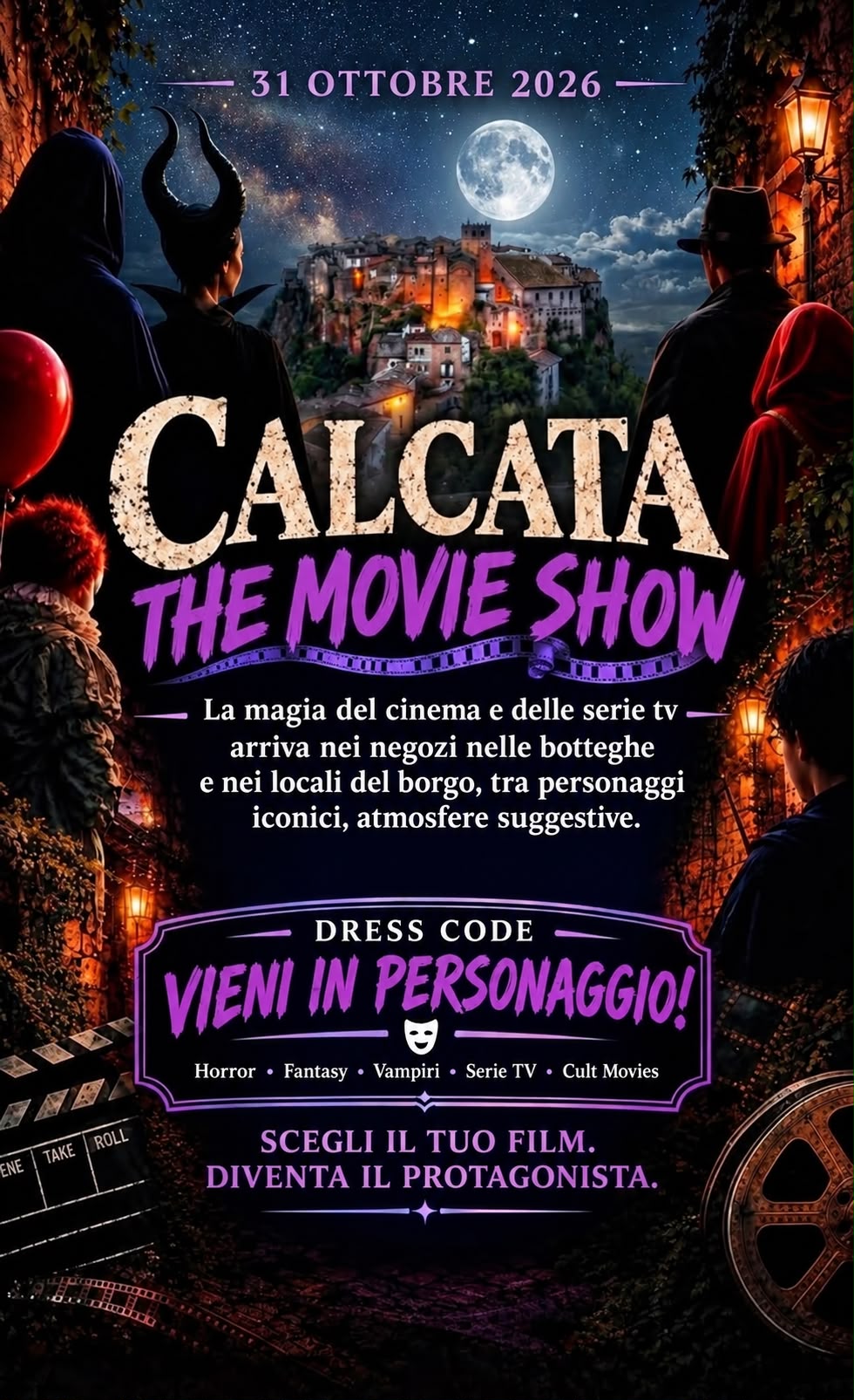 Hallowen con il Calcata Movie Show: film, allestimenti e ristoranti a tema