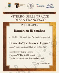Prosegue con il concerto “Joculatores Domini” il giubileo francescano a Viterbo