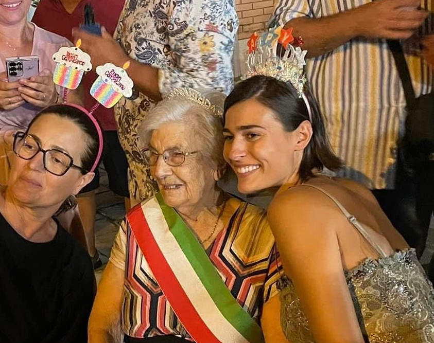 Montalto di Castro in lutto: addio ad Augusta, la bisnonna 102enne della Miss Italia Alice Sabatini