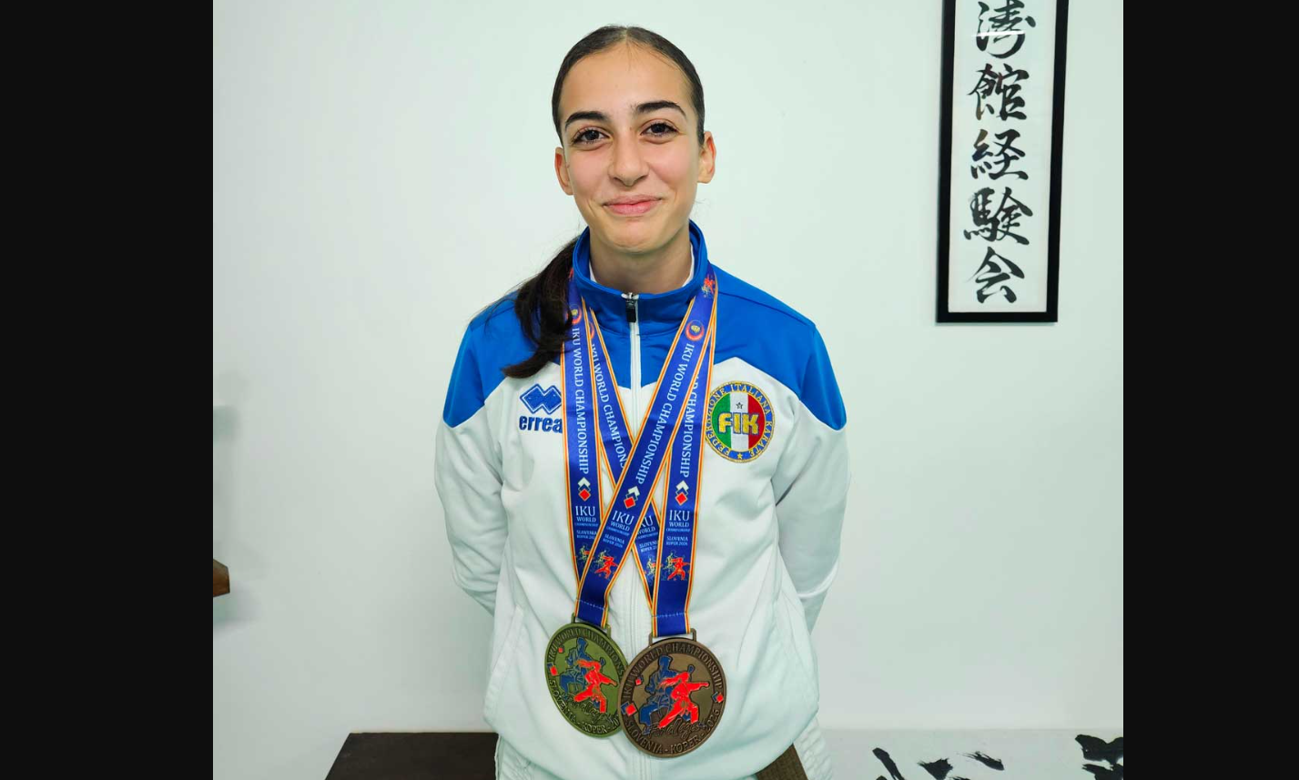 Pioggia di medaglie iridate per la Keikenkai Viterbo: a Capodistria la scuola di karate conquista dieci podi e l’oro di Olivia Noceti