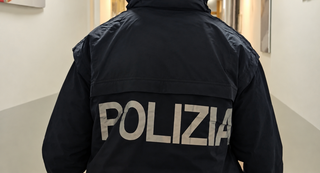 Operatore di Polizia nella fotografia illustrativa pubblicata da La Cronaca24