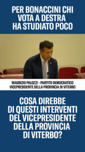 L’intervento in canepinese del vicepresidente della Provincia Palozzi pubblicato da una pagina fan di Giorgia Meloni porta la Tuscia alla ribalta nazionale