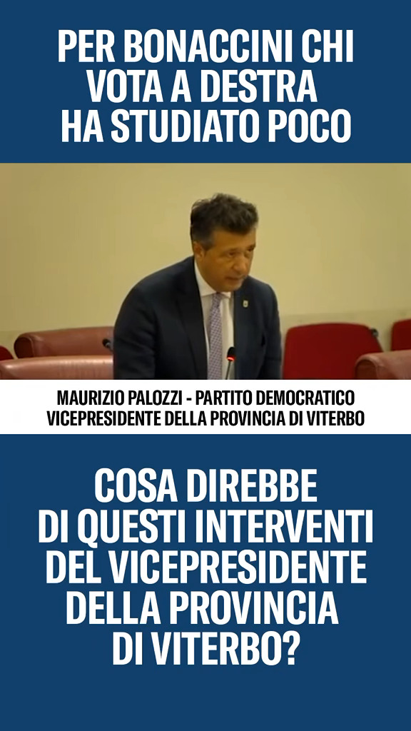 L’intervento in canepinese del vicepresidente della Provincia Palozzi pubblicato da una pagina fan di Giorgia Meloni porta la Tuscia alla ribalta nazionale